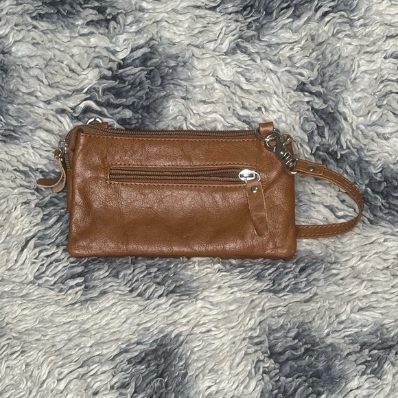 ⭐️3/$25⭐️ Amerileather Genuine Leather 3-compartment Clutch - Picture 2 of 5